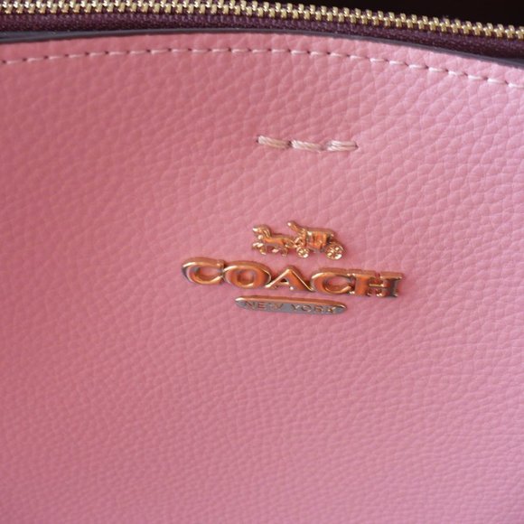 Coach Crossbody Leather Pink Purse Town Bucket Bag Pink NEW - Picture 6 of 9
